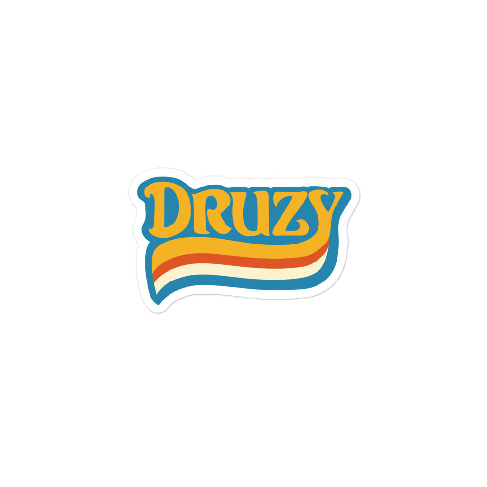 Druzy Retro Logo Sticker