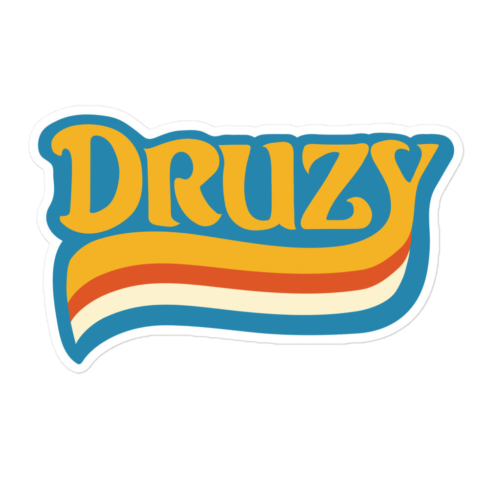 Druzy Retro Logo Sticker